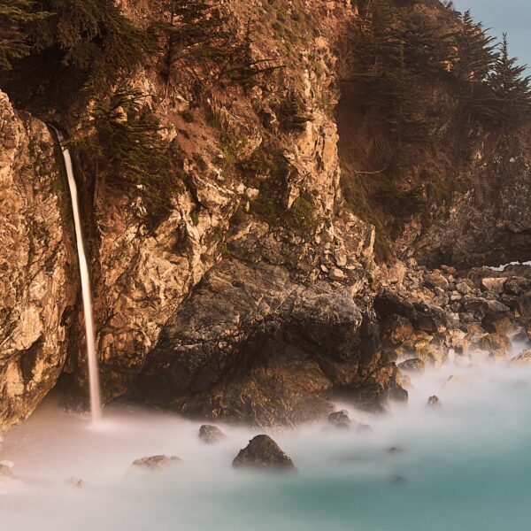 hideaway McWay Falls Route 1 California PCH Julia Pfeiffer Burns Waterfall buy limited edition photograph landscape Detail