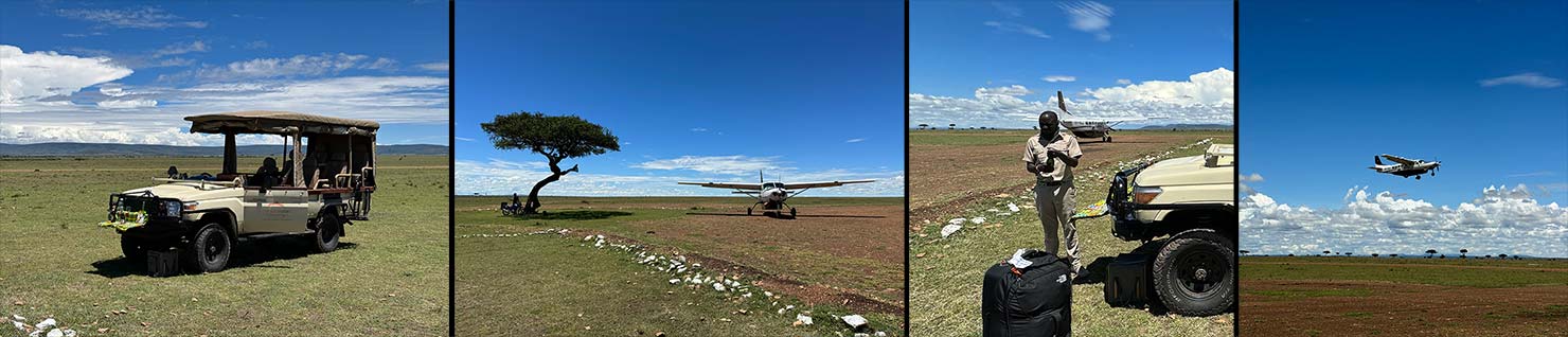 arrival into olare orok airstrip connection transfer newton drinks Testing Fuji Mahali Mzuri Richard Branson Private Camp Safari Kenya Paul Reiffer Photographer Africa Luxury Wildlife Nature