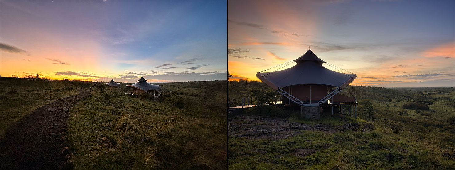 sunrise iPhone Shot Testing Fuji Mahali Mzuri Richard Branson Private Camp Safari Kenya Testing Paul Reiffer Photographer Africa Luxury Tented Wildlife Nature
