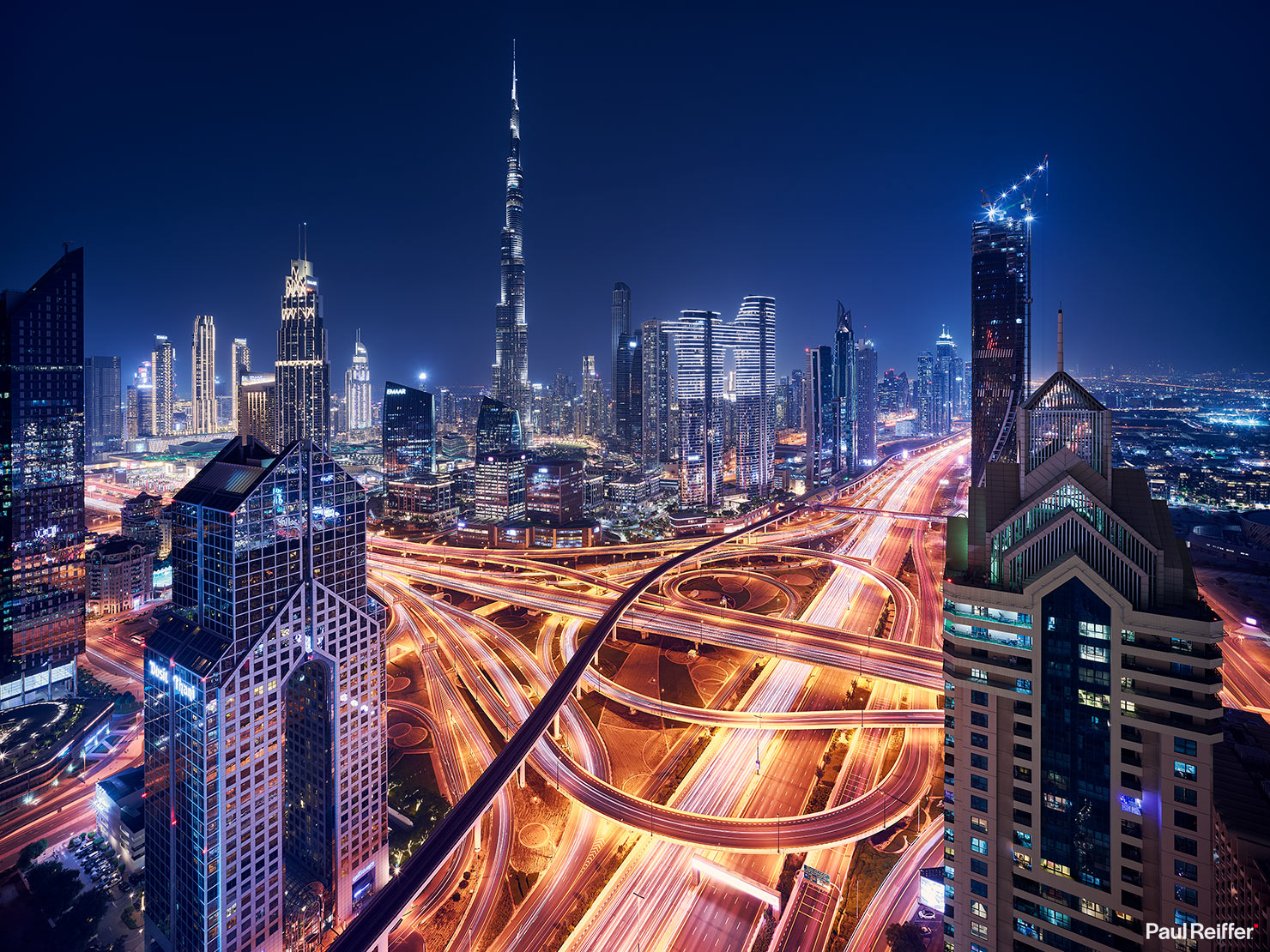 Dubai Shangri La Rooftop City View Night 2023 P0014501 Luxury Hotel Photography Commercial Photographer Paul Reiffer UAE UK Images Hero Marketing Resort