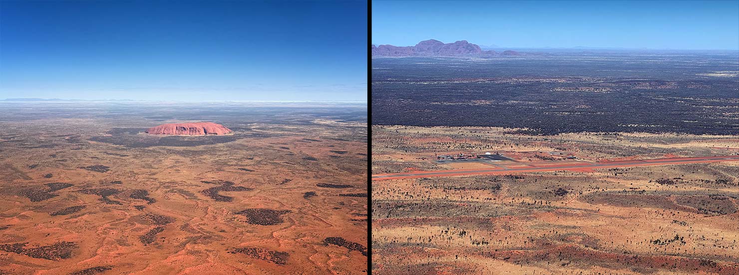 Runway View From Above Flying Landing Aerial Photographing Uluru Ayers Rock Australia Red Centre Paul Reiffer Photographer Phase One Landscape Permit Approved IMG_6945