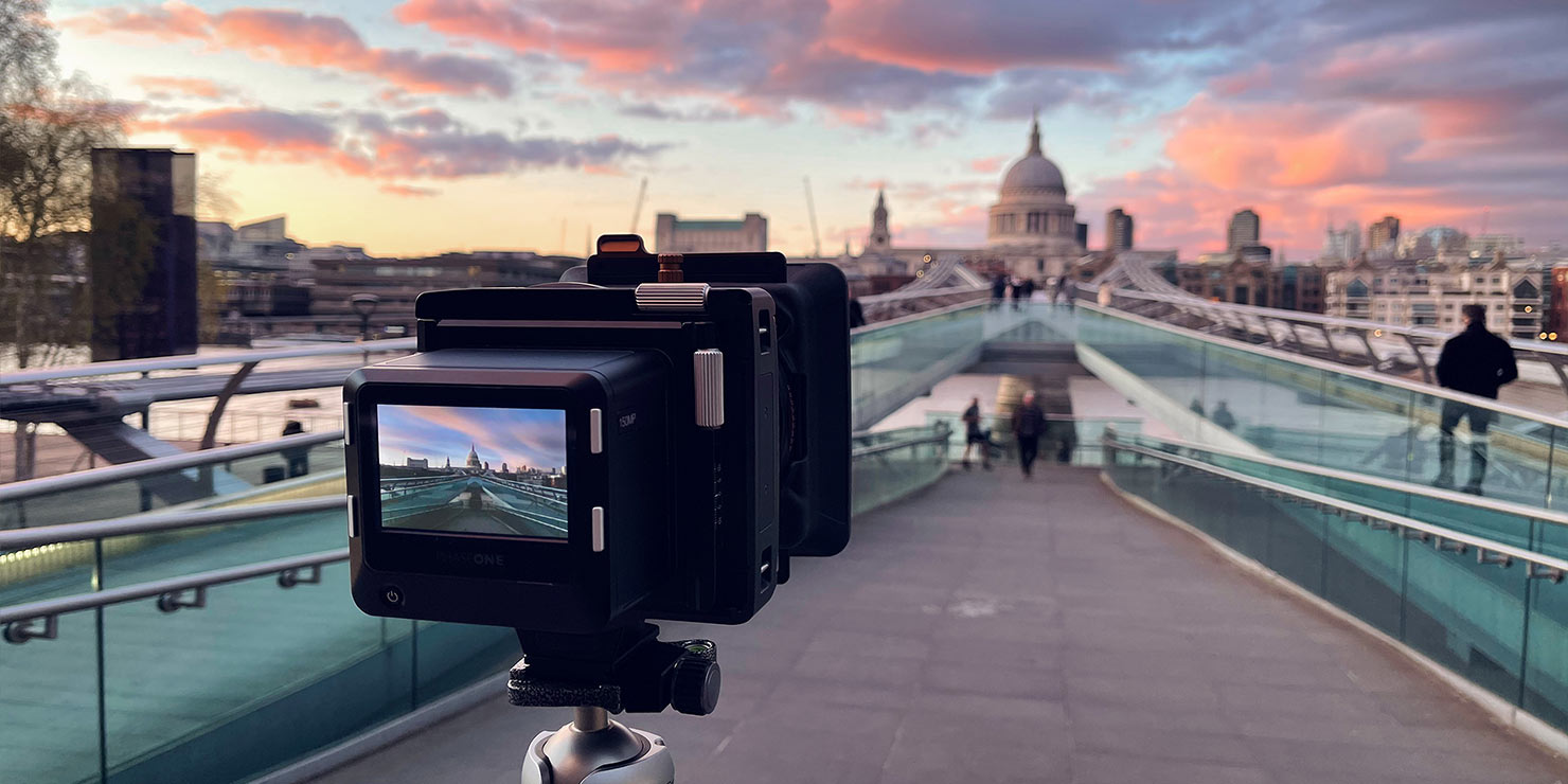 St Pauls Millennium Landscape BTS Polar Pro Filters Phase One XT Gitzo Tripod Paul Reiffer London Photographer Sunset Equipment