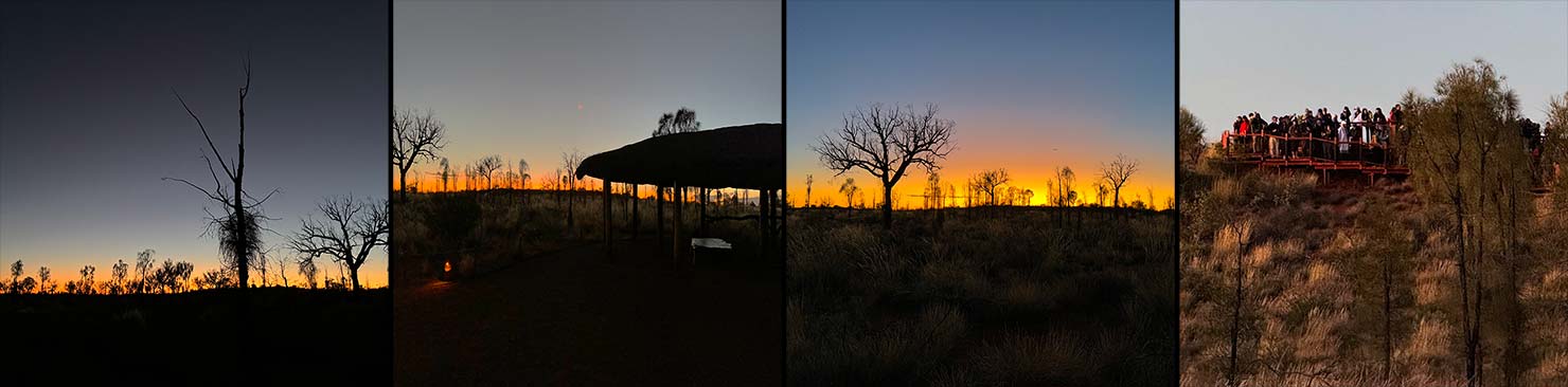 Sunrise Colours Viewing Platform iPhone Photographing Uluru Ayers Rock Australia Red Centre Paul Reiffer Photographer Phase One Landscape Permit Approved IMG_6892