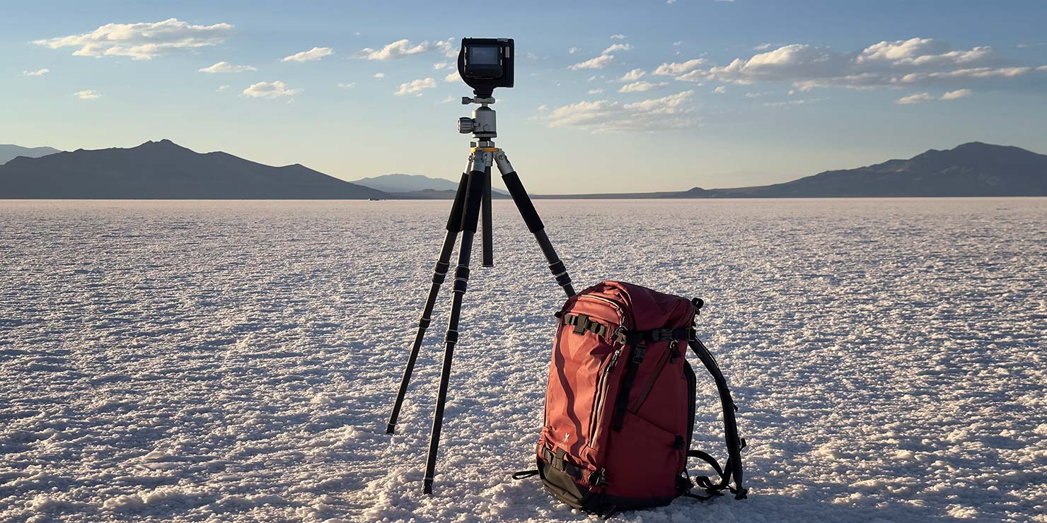 Support Tripod Equipment Nya Evo Bag Gitzo Salt Flats Phase One Camera Photography Paul Reiffer Commercial Landscape Travel