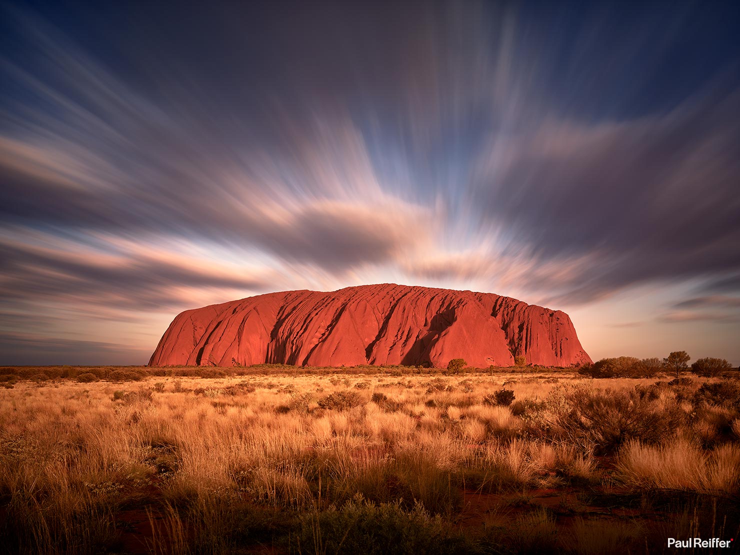 Uluru Found Red Rock Sunset P0009102 Paul Reiffer Photographer Red Centre Phase One License Landscape Commercial Buy