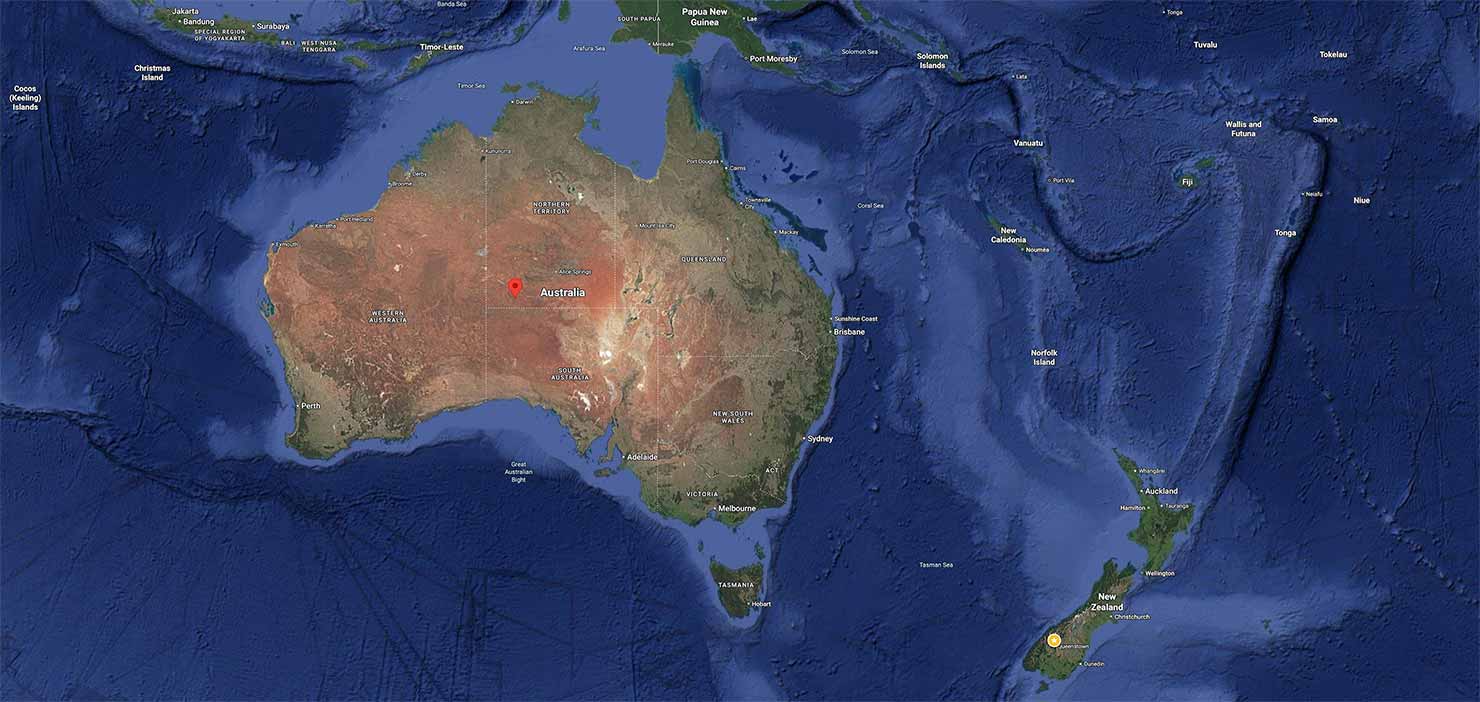 red centre uluru ayers rock desert middle australia trip photography getting there Paul Reiffer google maps location where BTS screen print