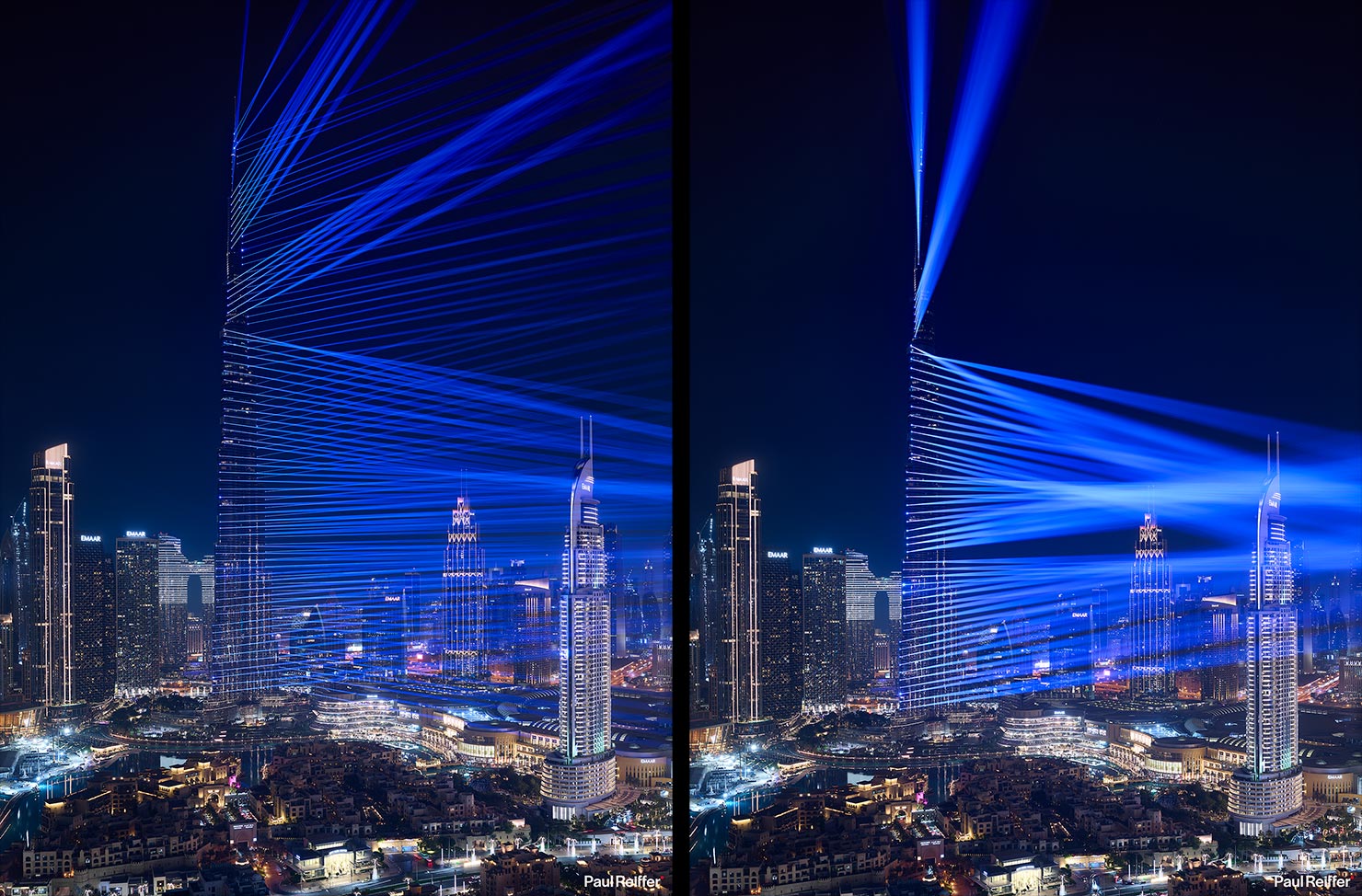Burj Khalifa Lights Testing National Day Lasers Show 1 Capture One Paul Reiffer Dubai Cityscapes Phase One XT
