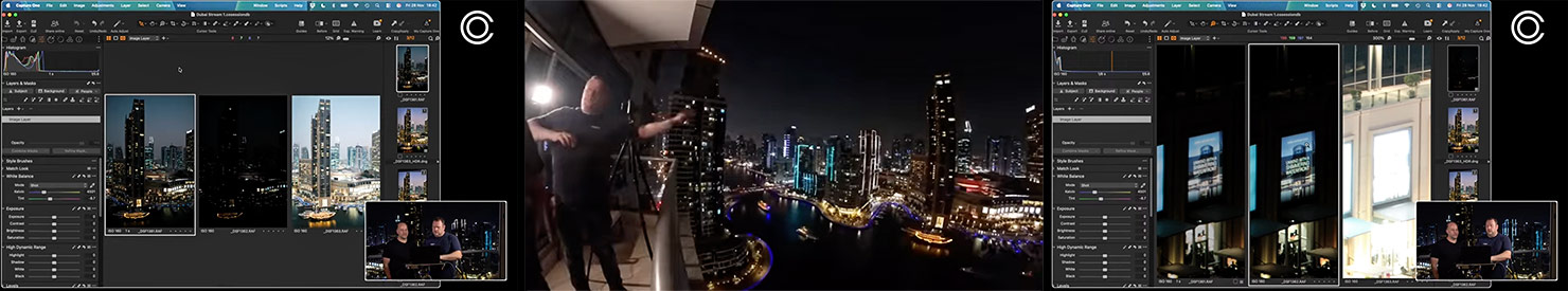 Livestream 1 Live From InterContinental Dubai Marina Balcony Rooftop YouTube BTS iPhone Capture One Paul Reiffer
