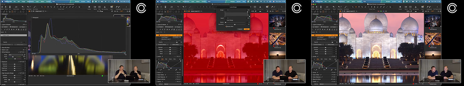 Paul And David Editing Day 3 Abu Dhabi Grand Mosque Software Livestream Online BTS iPhone Capture One Paul Reiffer