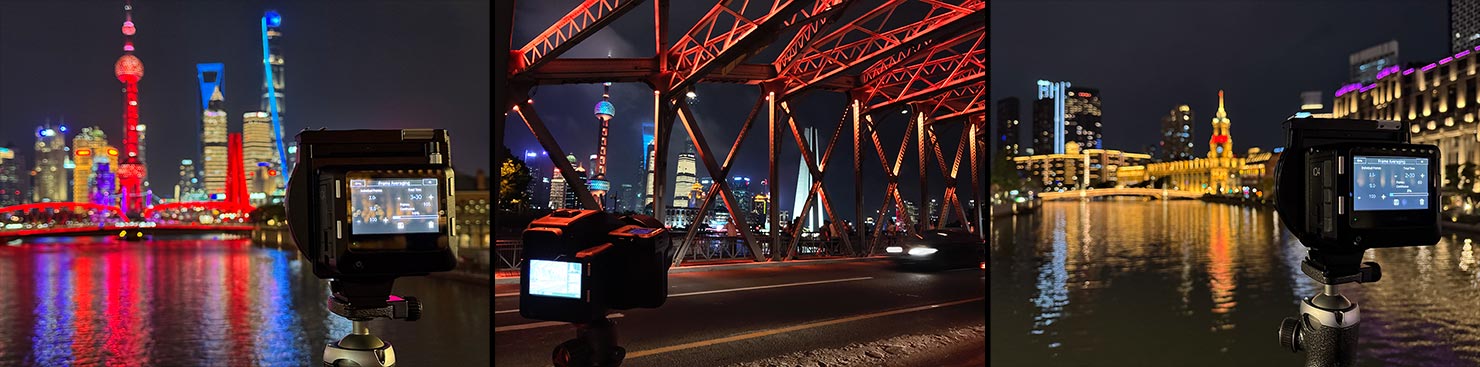 BTS Night Shooting Shanghai garden bridge Paul Reiffer Photographer Travel Destination Cityscape Professional Phase One
