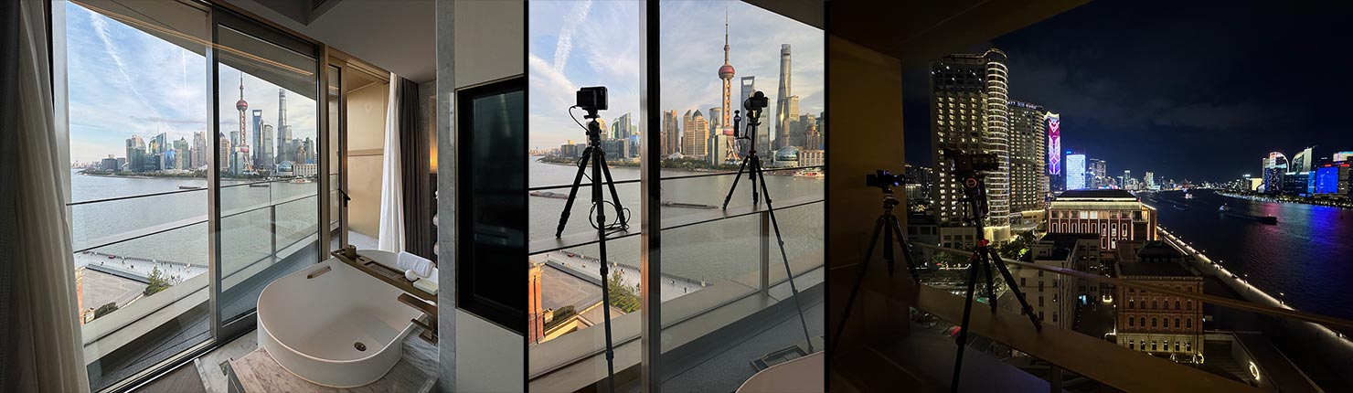 Regent Hotel Shanghai Bund Garden City River View Suite Room Bathtub Balcony Paul Reiffer Photographer Travel Destination Cityscape Professional Phase One